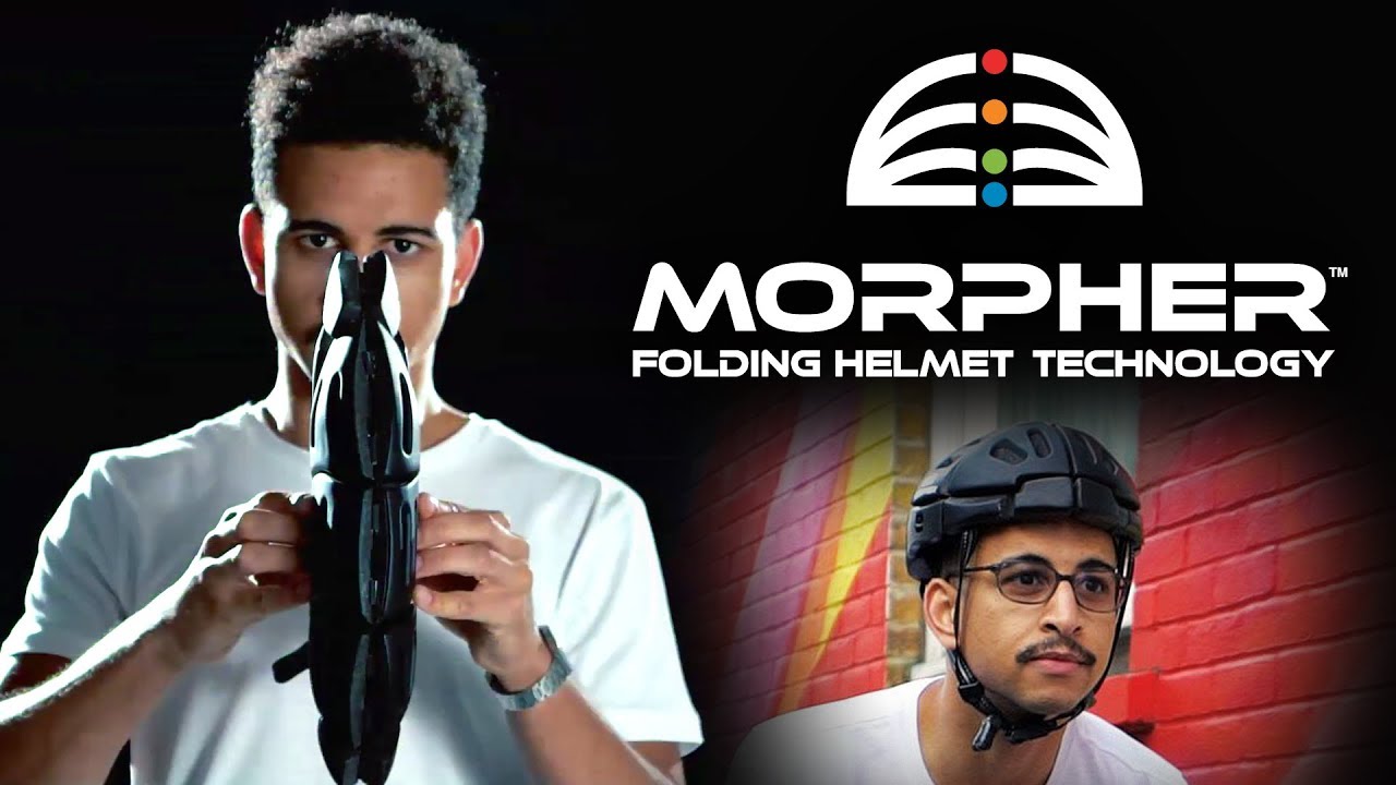 Morpher: Flat Folding Cycle Helmet - YouTube