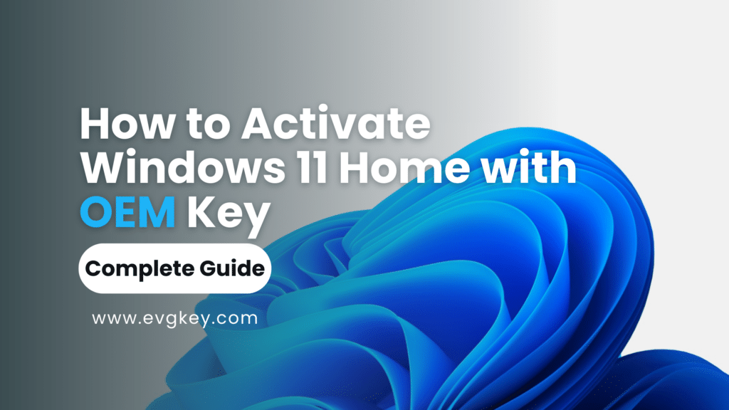 Activate Windows 11 Home with OEM Key | Guide - Evgkey.com