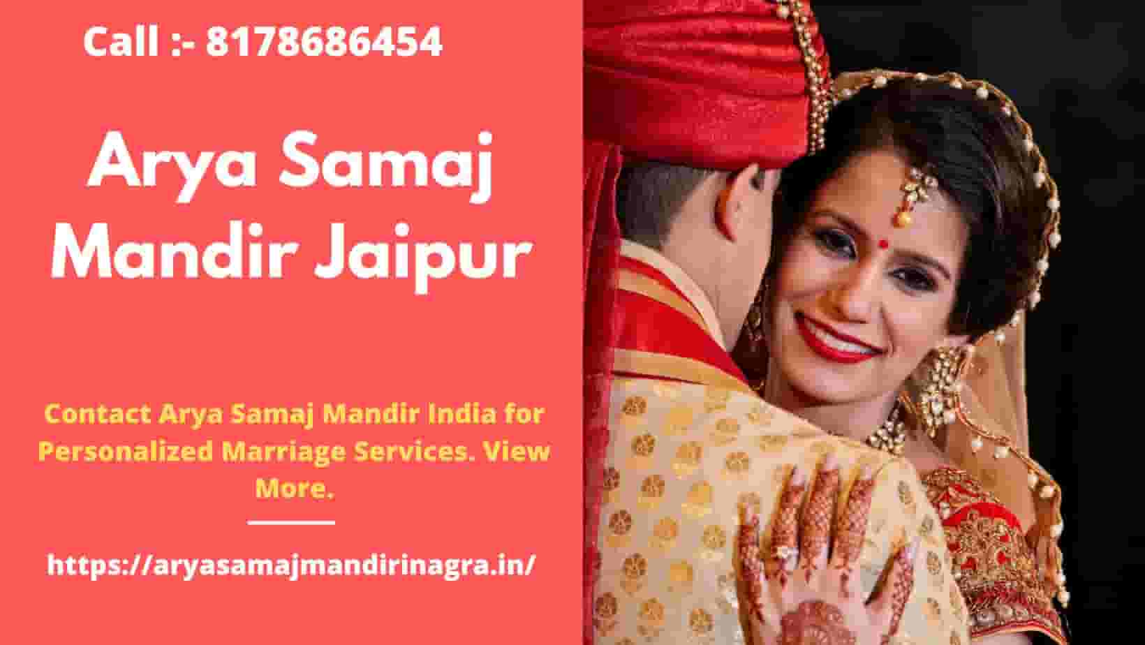 Arya Samaj Mandir Jaipur - Call 8178686454 - @ Rs.1100