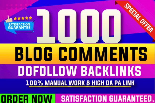 1000 High Quality Unique Blog Comments Backlinks On High DA PA Sites for $10, freelancer MHK OFF SEO (HASSANKHATRI13) – Kwork