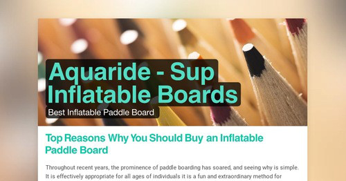 Aquaride - Sup Inflatable Boards | Smore Newsletters