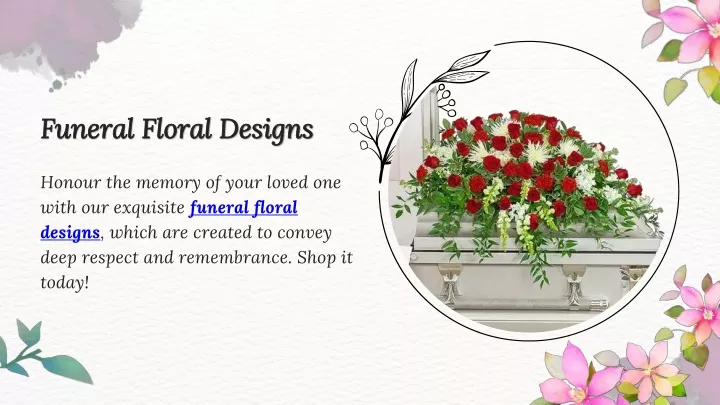 PPT - Funeral Floral Designs PowerPoint Presentation, free download - ID:13277377