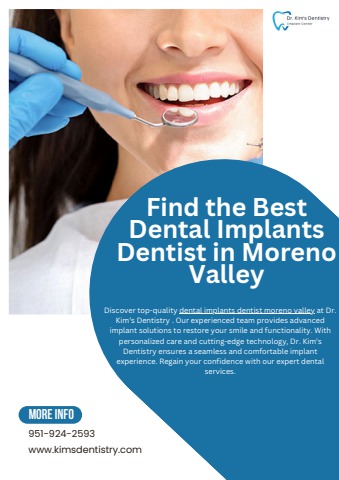 Find the Best Dental Implants Dentist in Moreno Valley