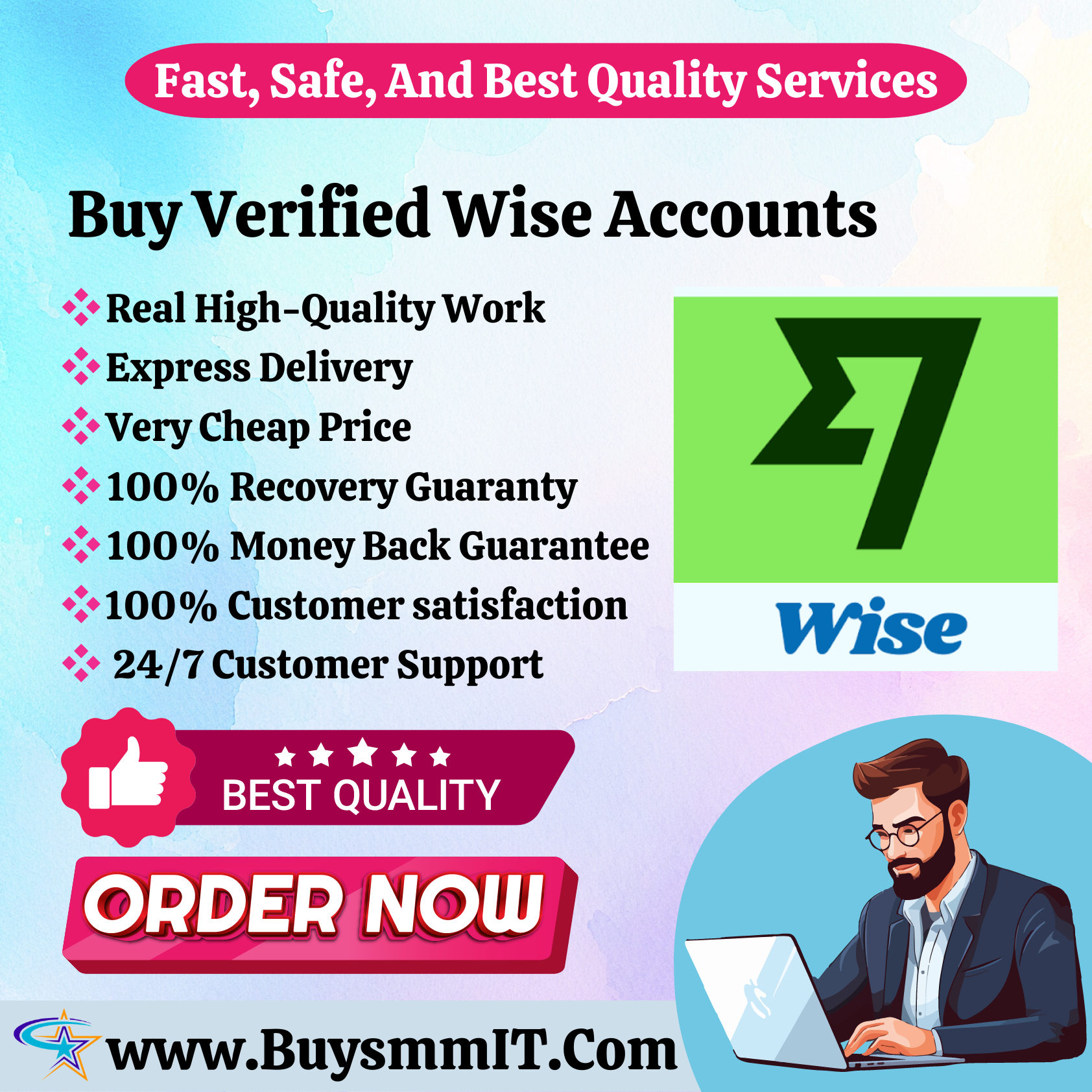 Buy Verified Wise Accounts - US, UK, 100% Genuine & Safe