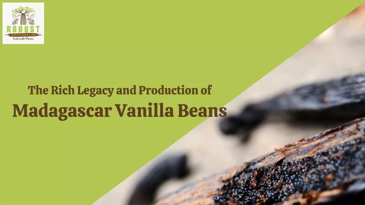 PPT - The Rich Legacy and Production of Madagascar Vanilla Beans PowerPoint Presentation - ID:13342411