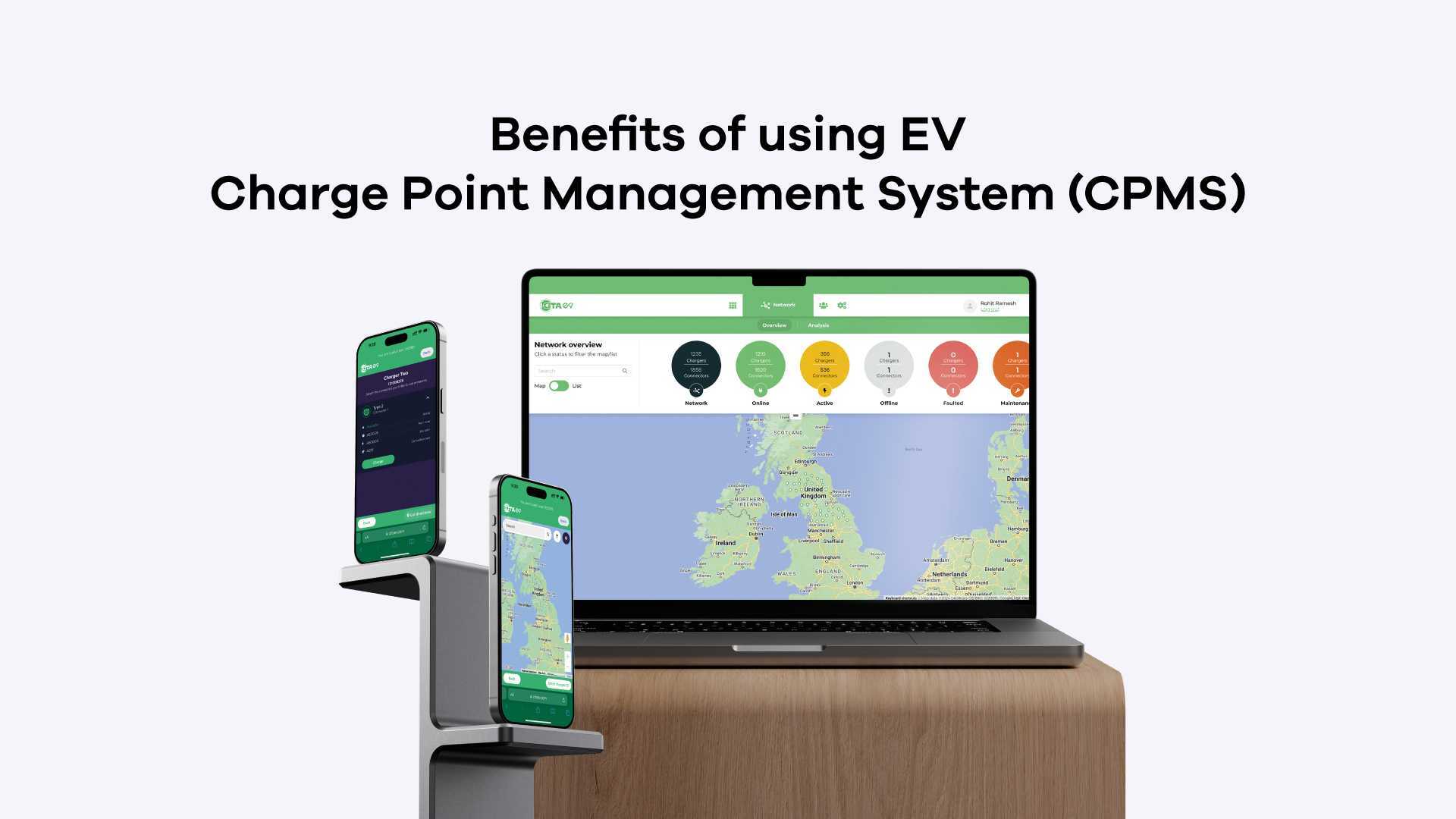 Benefits of using CITA’s EV Charge Point Management System