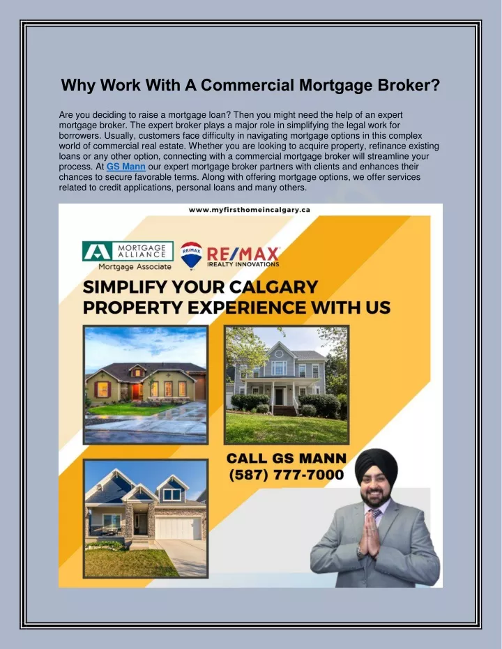 Benefits of the Best Commercial Mortgage Broker Calgary NE