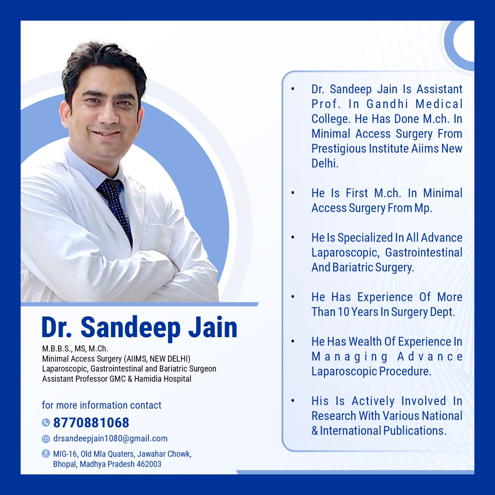 Dr Sandeep Jain Cover Image