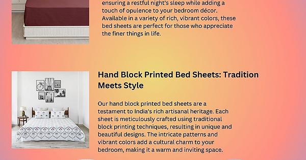 Add Elegance with HomeMonde Hand Block Printed Bed Sheets - Album on Imgur