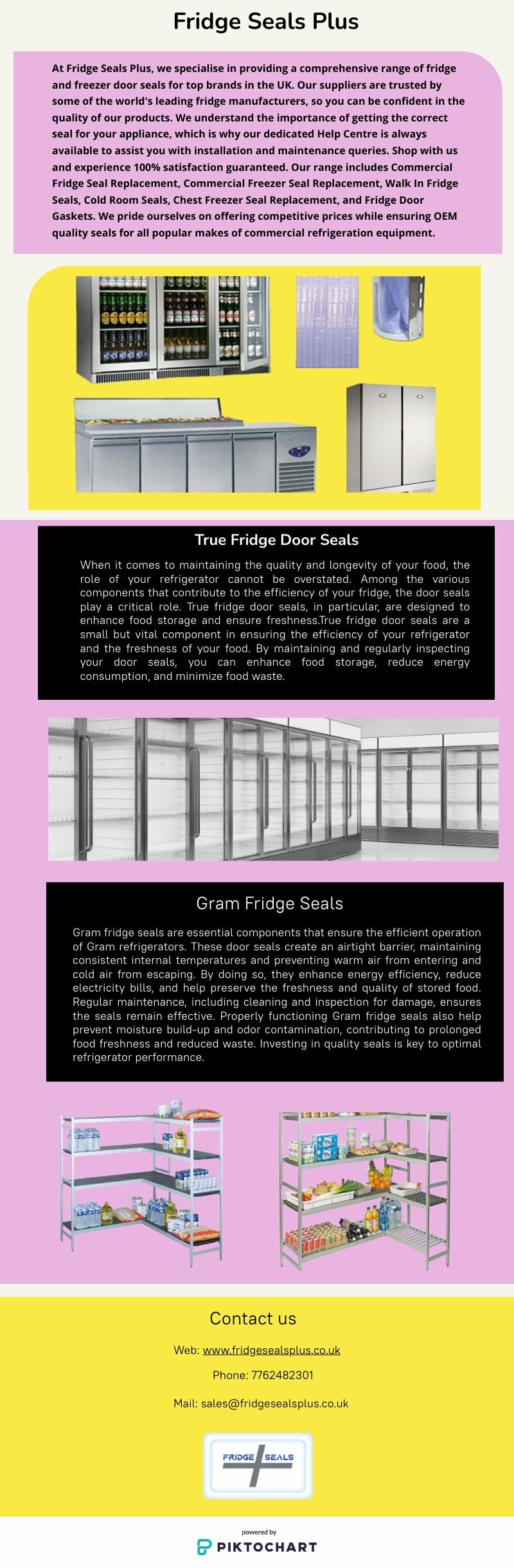 Enhance Food Storage, Freshness with True Fridge Door Seals | Piktochart Visual Editor