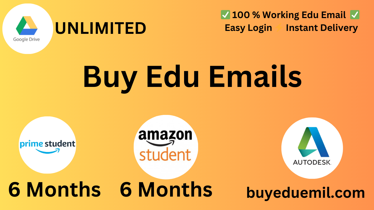 Buy Edu Emails (Gmail and Outlook / Office365 Login ) Exclusive benefits With Discounts
