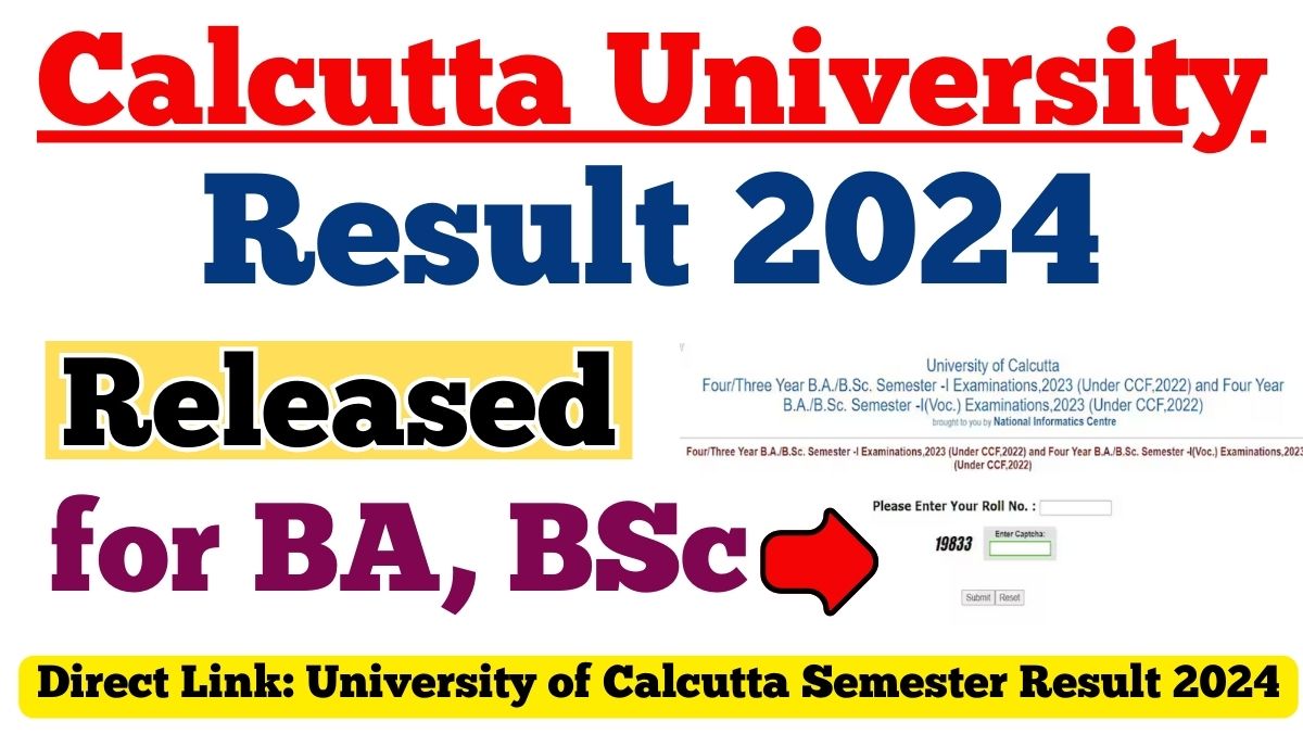 Calcutta University Result 2024 (Released) for BSc, BA courses Download at wbresults.nic.in - AIUWeb