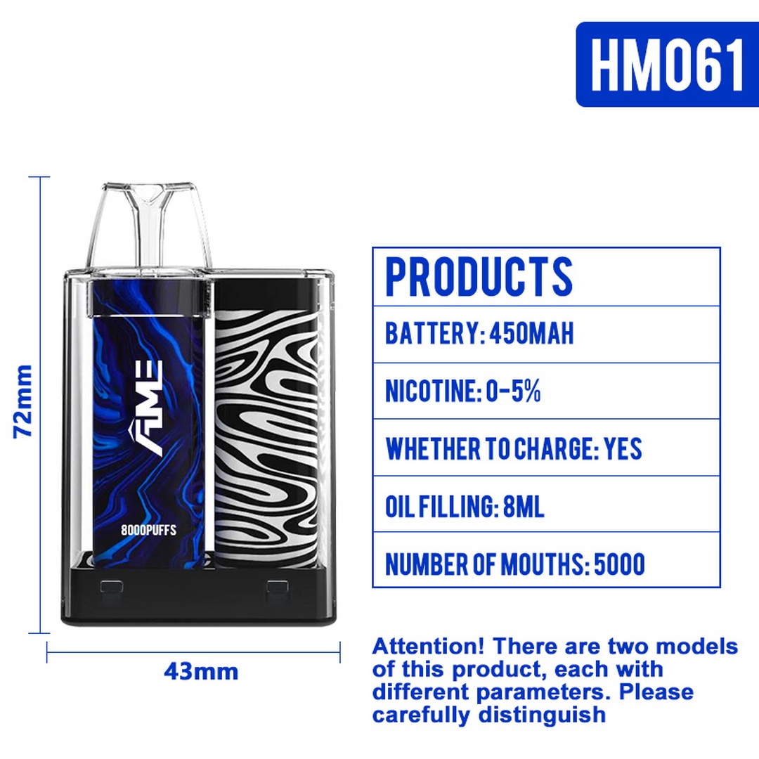 Vape -HM061 Disposable 5000mouths Customizable