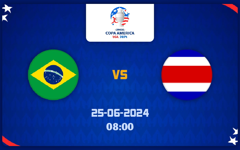Soi kèo Brazil vs Costa Rica, 08h00 ngày 25/6/2024