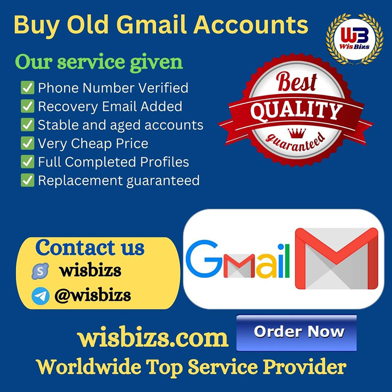 Buy Old Gmail Accounts - USA UK CA 100% Verified Gmail Acc