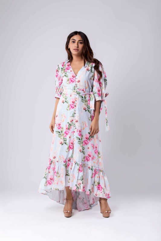 Bloom in Style with Our Floral Linen Dress Collection - Taangerine Tiger