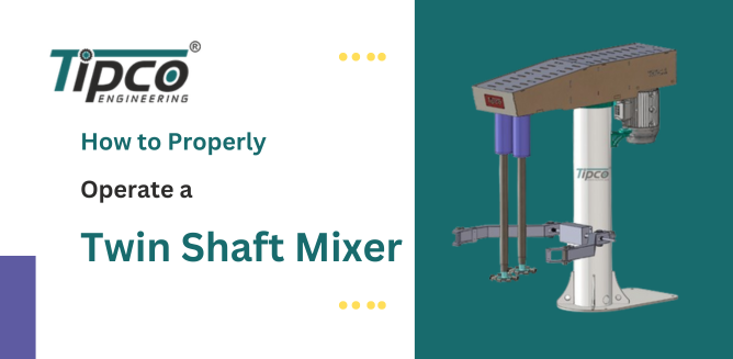 How to Properly Operate a Twin Shaft Mixer