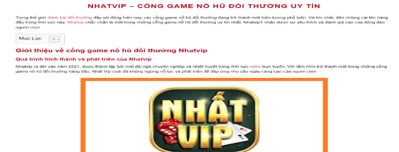 Cổng Game Nhatvip Cover Image