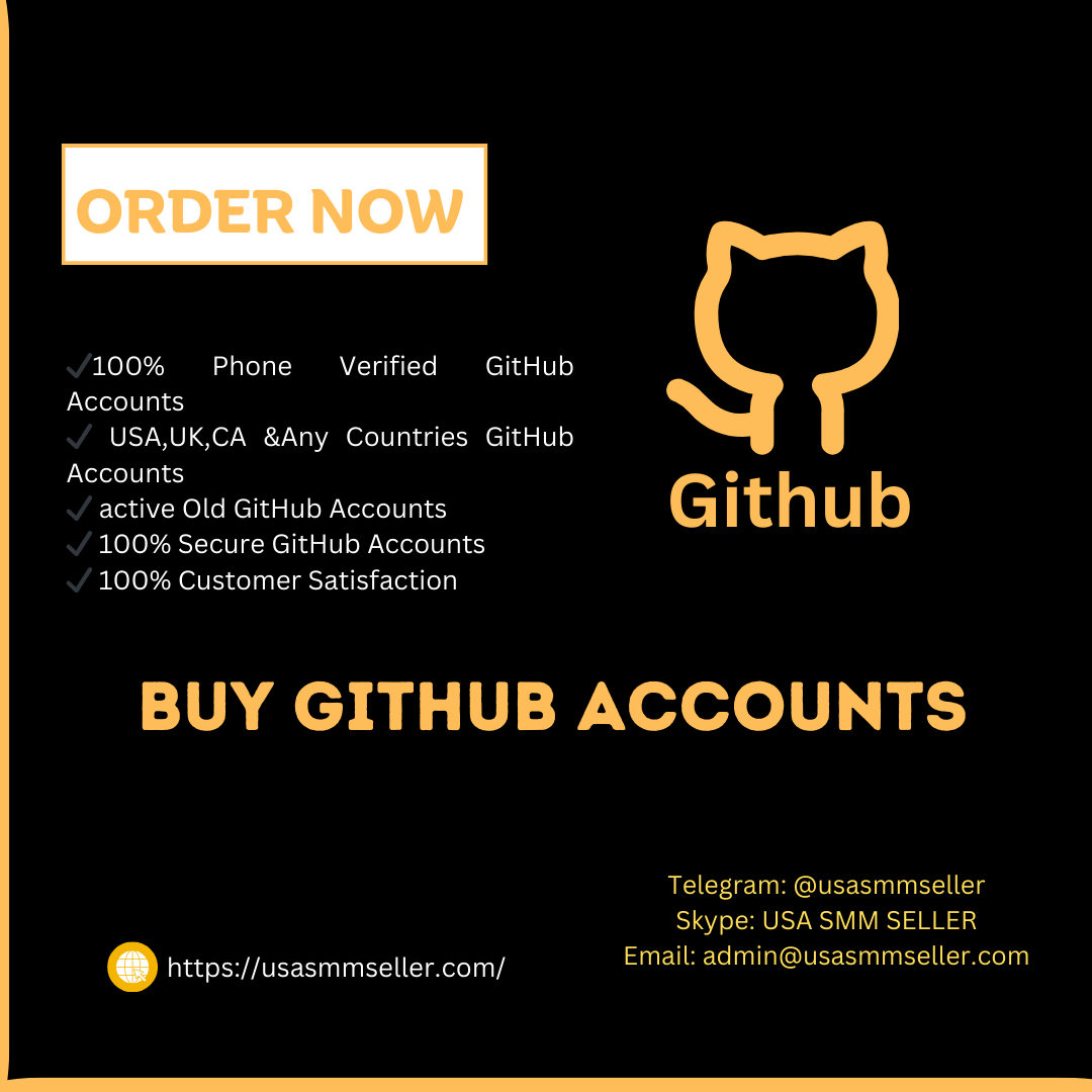 Buy Github Accounts - 100% Active Profile | usasmmseller