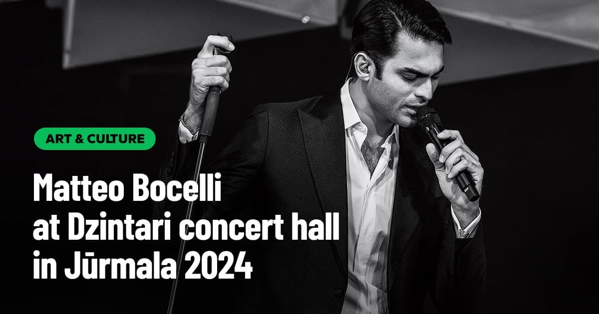 Matteo Bocelli at Dzintari concert hall in Jūrmala 2024