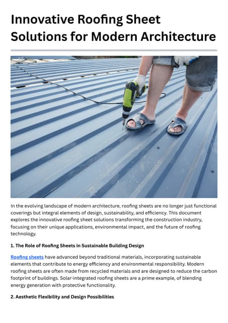 Innovative Roofing Sheet Solutions for Modern Architecture.pdf