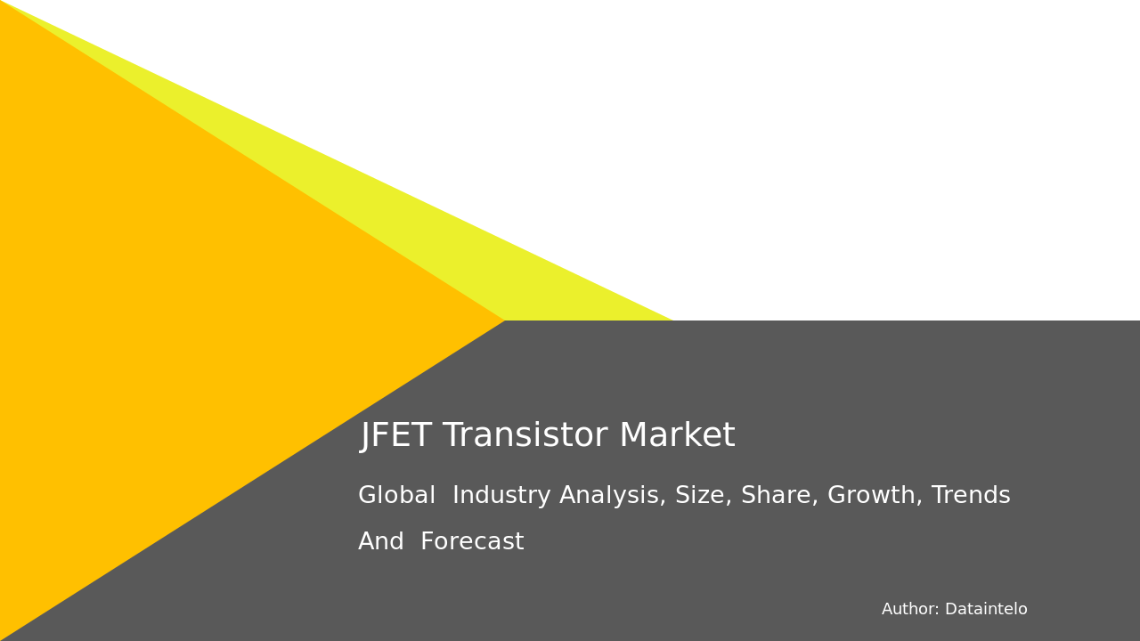 JFET Transistor Market Report | Global Forecast From 2023 To 2032