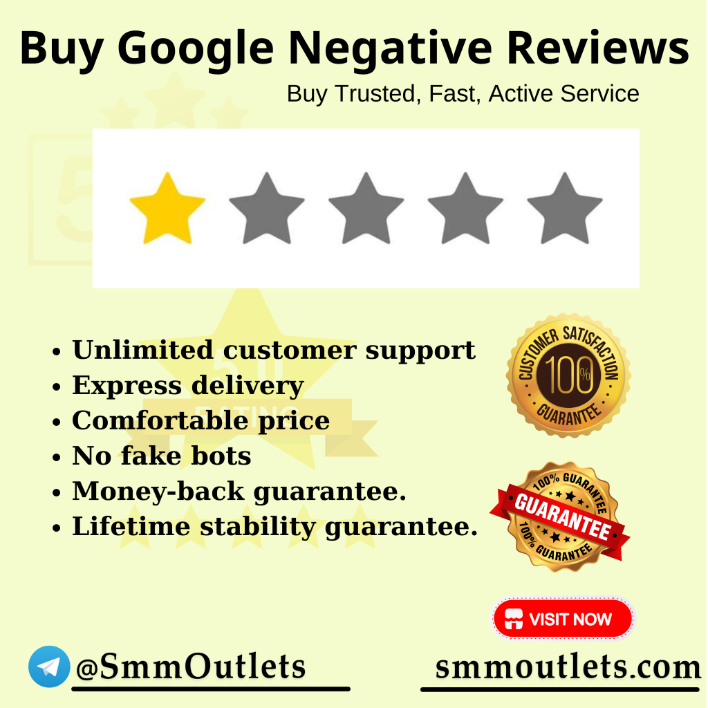 Buy Negative Google Reviews - 100% real & Non drop