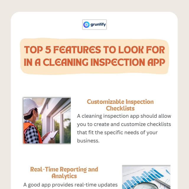 Top 5 Features to Look for in a Cleaning Inspection App | PDF