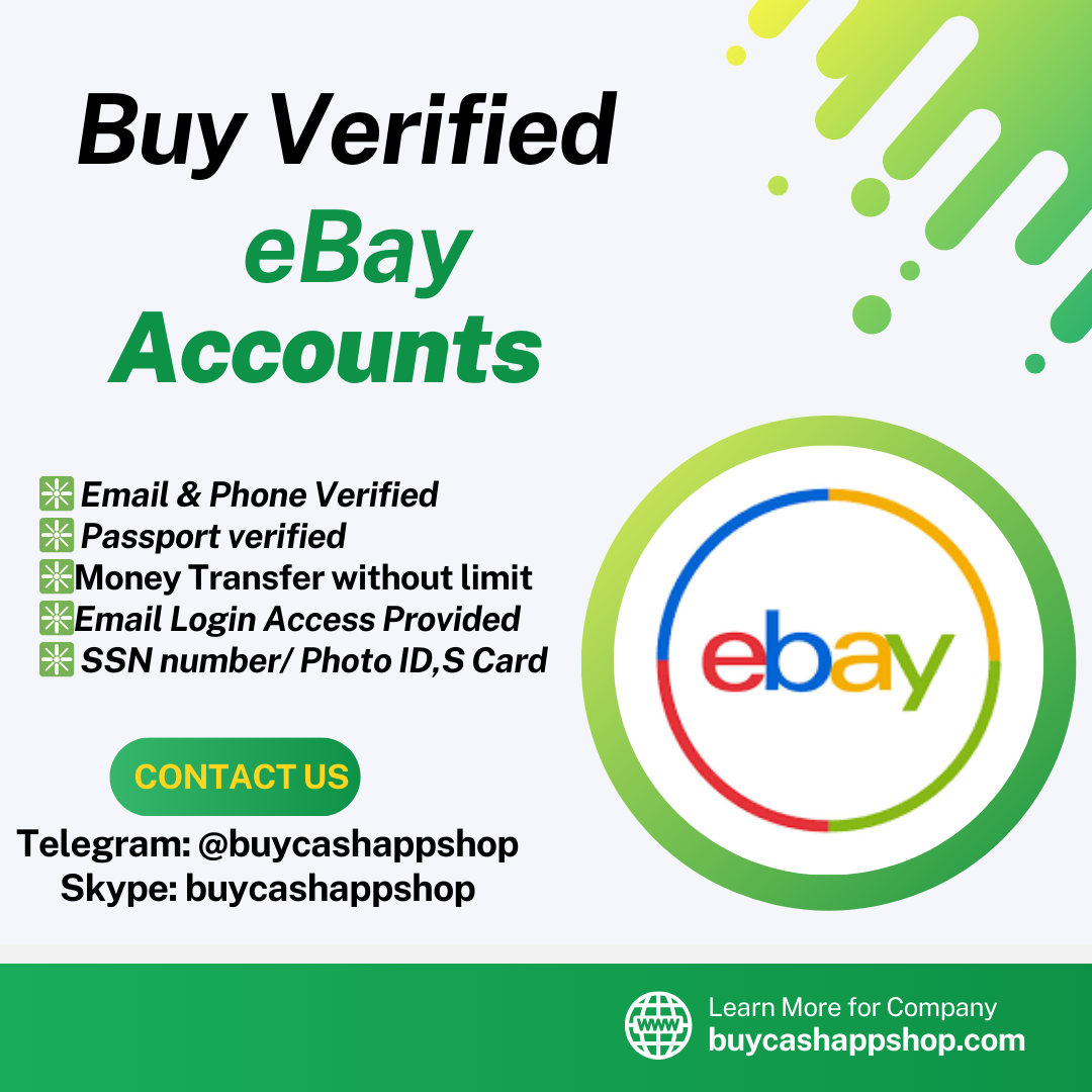 Buy Verified eBay Accounts - Buy Cash App Shop