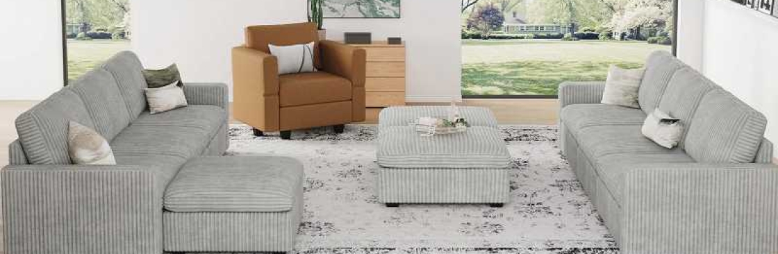 Sides Modular Leather Sofa with Storage Seat Cover Image