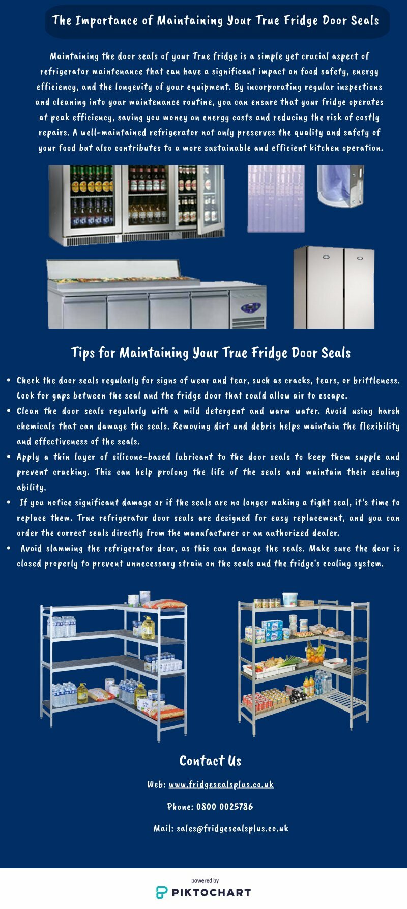 The Importance of Maintaining Your True Fridge Door Seals | Piktochart Visual Editor