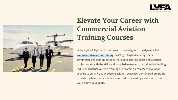 PPT - Elevate Your Career with Commercial Aviation Training Courses PowerPoint Presentation - ID:13681778