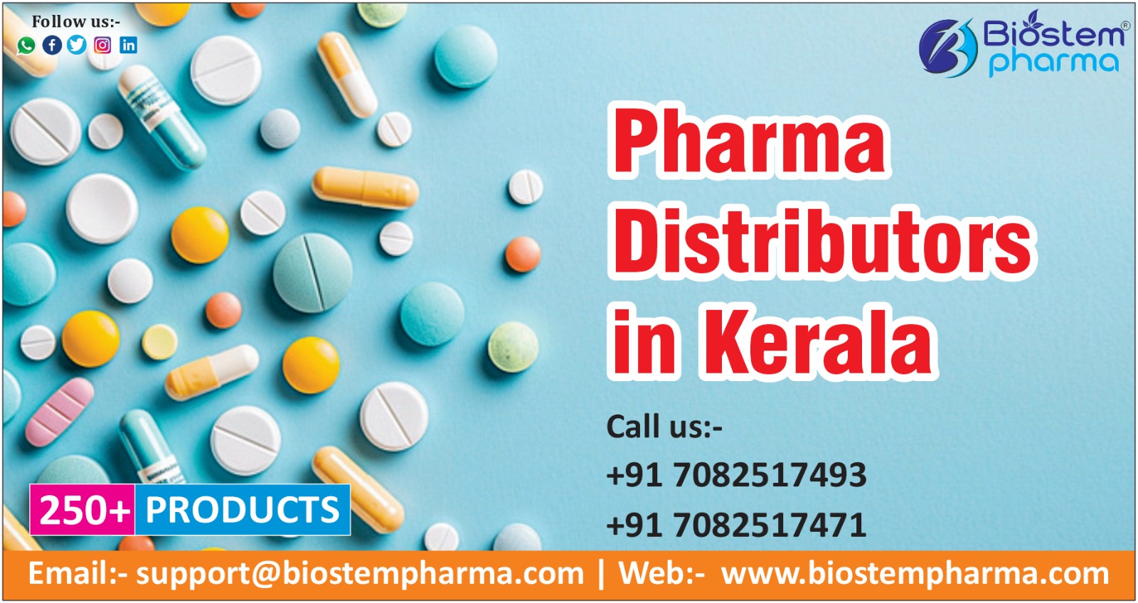 Pharma Distributors in Kerala | Biostem Pharma - Call Now!