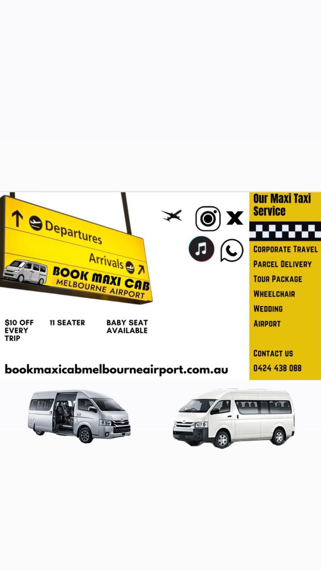 Book Maxi Cab Melbourne Airport Cover Image