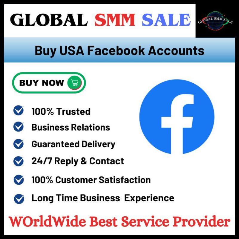 Buy USA Facebook Accounts - 100% US,UK & CA Verified.