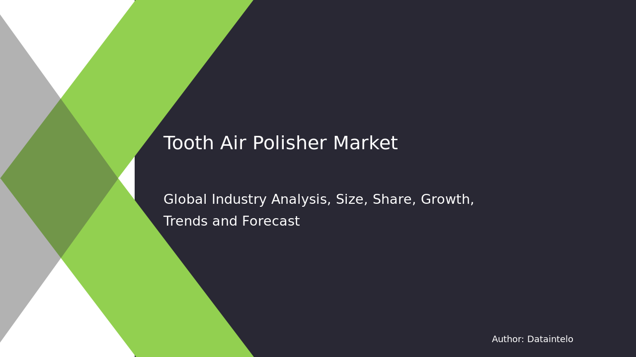 Request For Sample of Tooth Air Polisher Market Research Report 2032