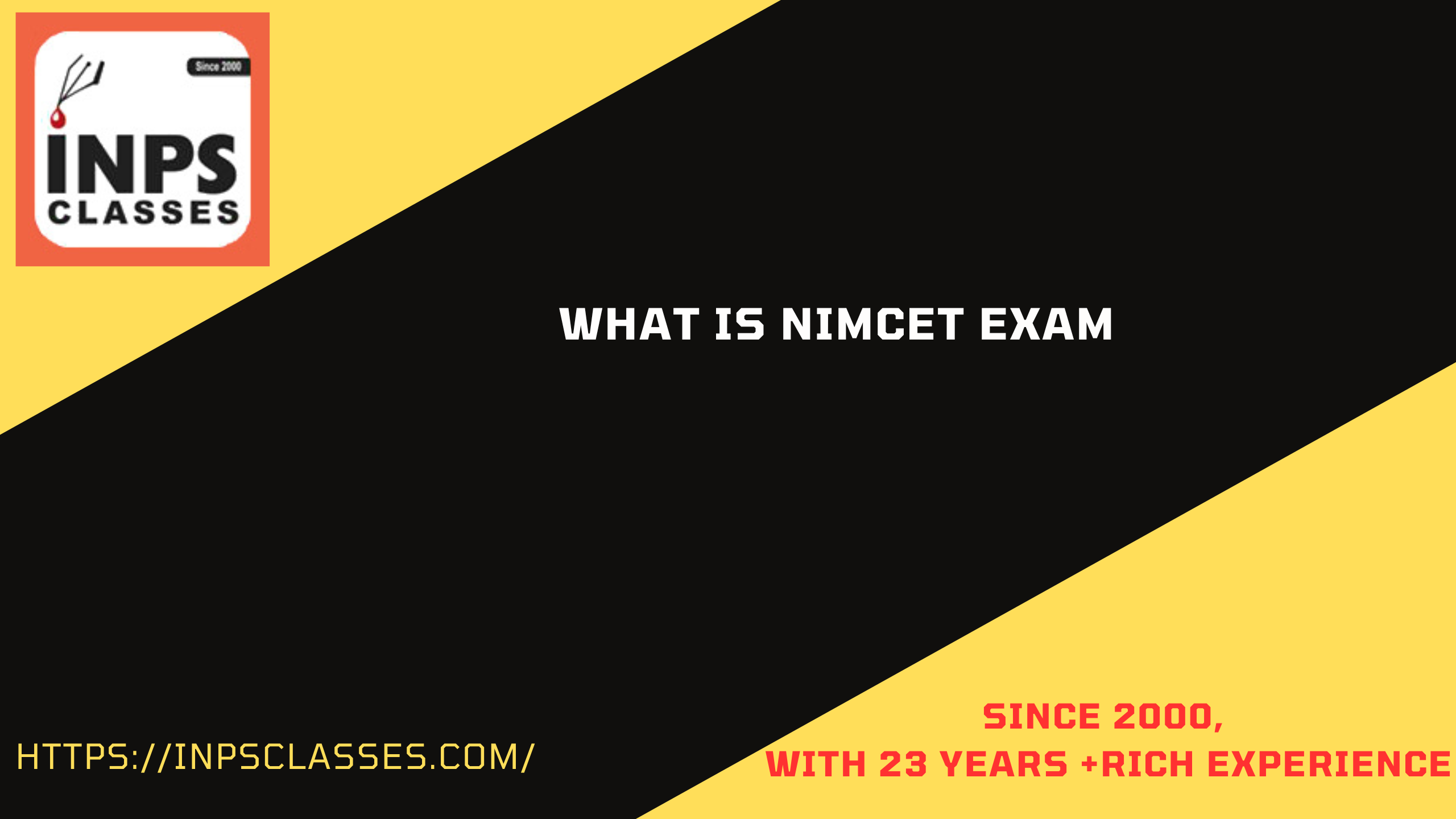 What Is Nimcet Exam - INPS Classes