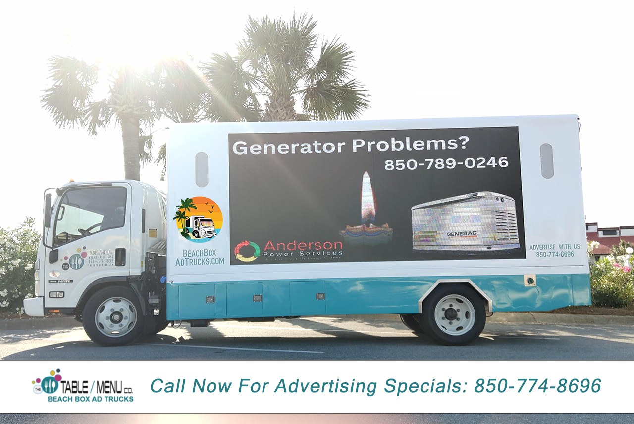 Restaurant Ads- The Table / Menu Ad Co. - Mobile LED Billboard Ads Across Florida