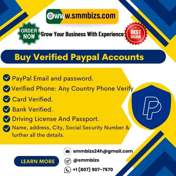 Buy Verified Paypal Accounts - fully verified 3 to 7 years old%