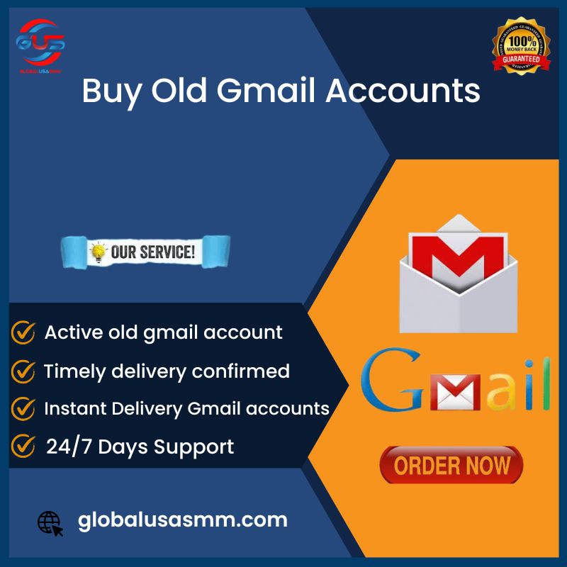 Buy Old Gmail Accounts Quality USA, Gmail New & Old from globalusasmm