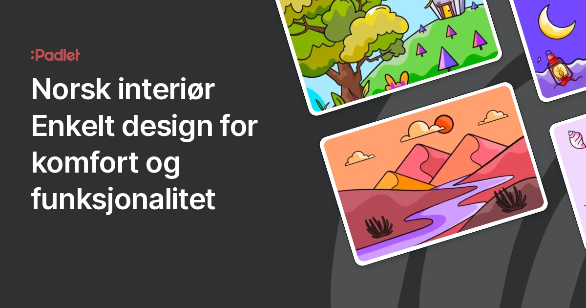 Norsk interiør Enkelt design for komfort og funksjonalitet