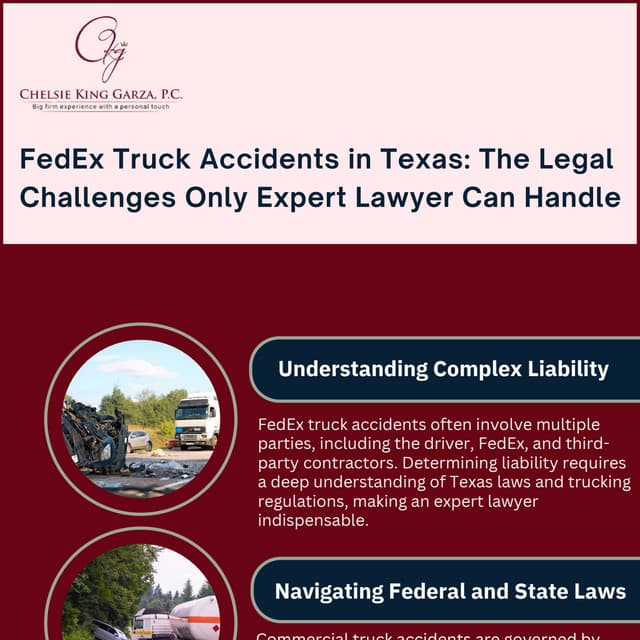 FedEx Truck Accidents in Texas: The Legal Challenges Only Expert Lawyer Can Handle | PDF