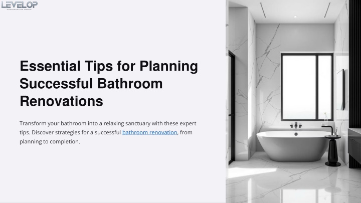 PPT - Essential Tips for Planning Successful Bathroom Renovations PowerPoint Presentation - ID:13889619