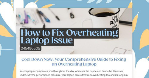 How to Fix Overheating Laptop Issue | Smore Newsletters