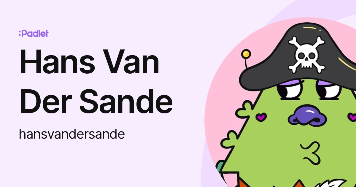 Hans Van Der Sande (hansvandersande) profile | Padlet