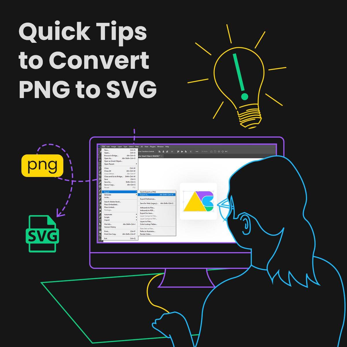 PNG to SVG Conversion in Photoshop | Quick Tips for Designers | Maxobiz