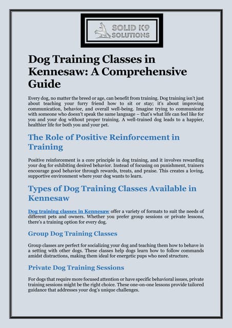 Dog Training Classes in Kennesaw A Comprehensive Guide.pdf