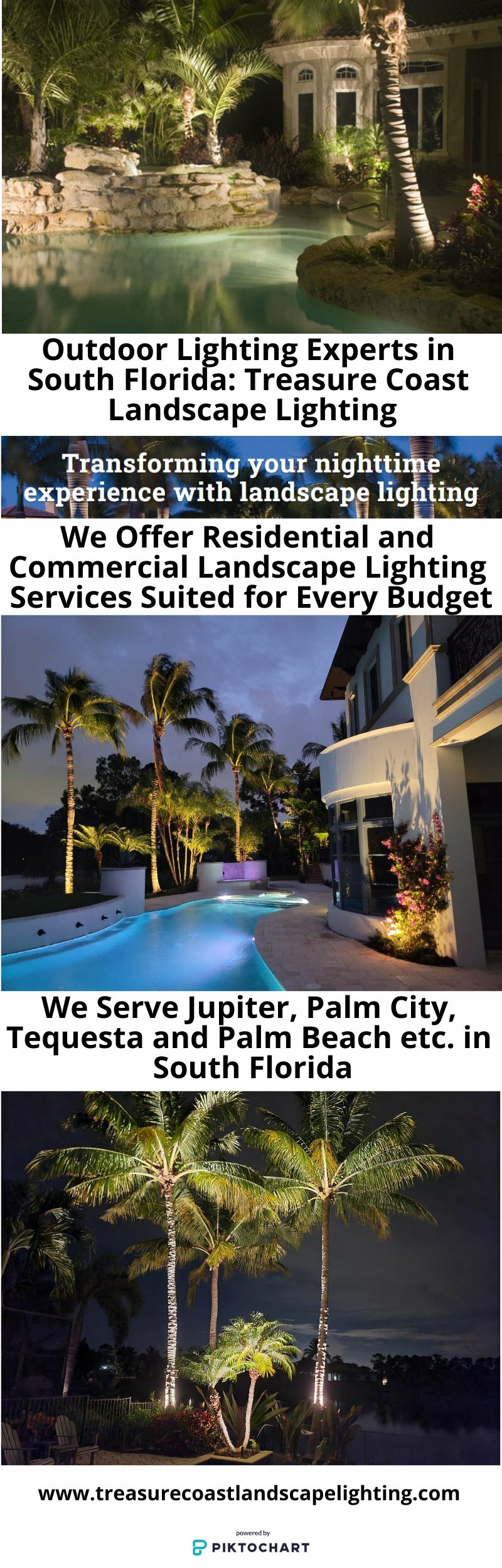 Treasure Coast Landscape Lighting | Piktochart Visual Editor