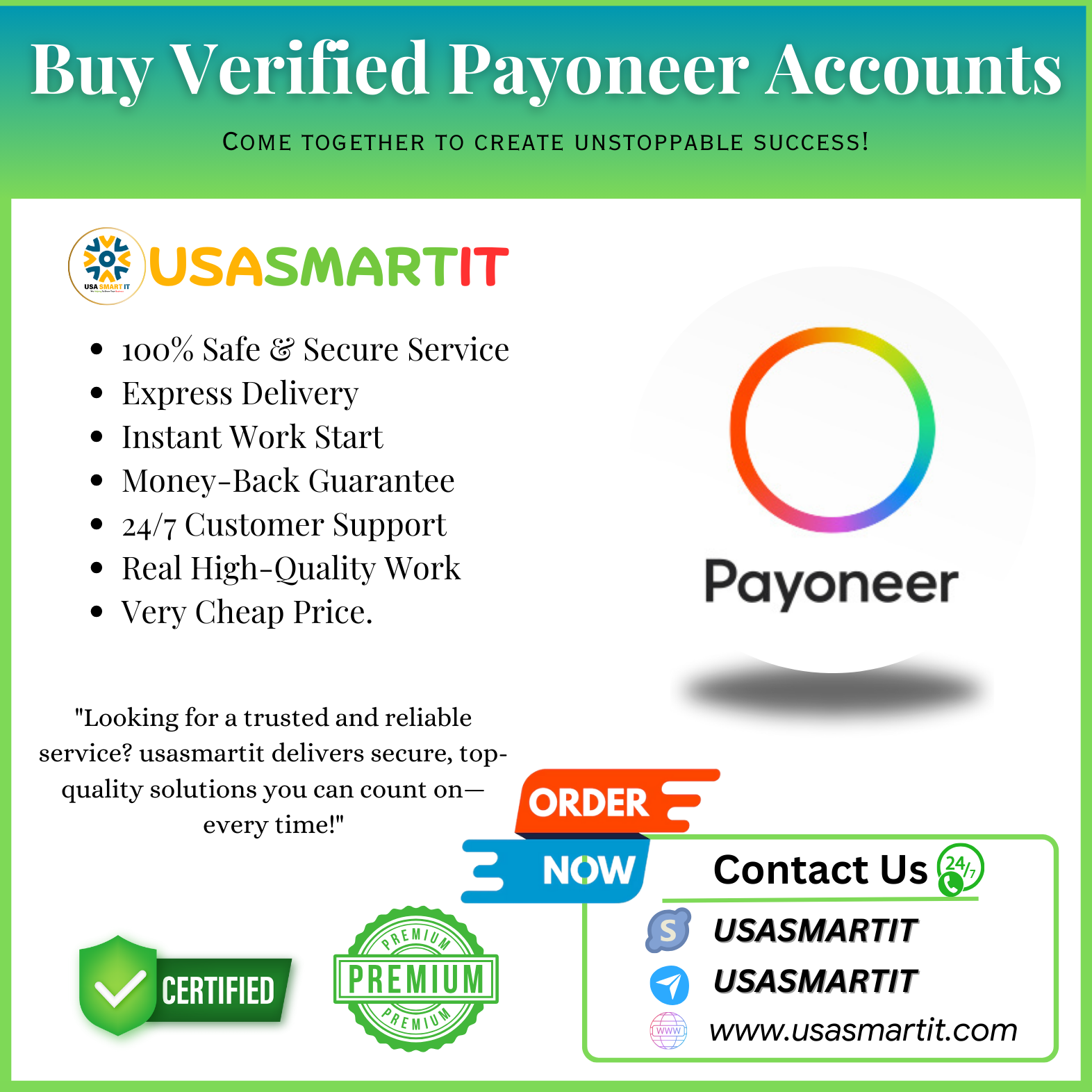 Buy Verified Payoneer Accounts To Upgrade Your Business