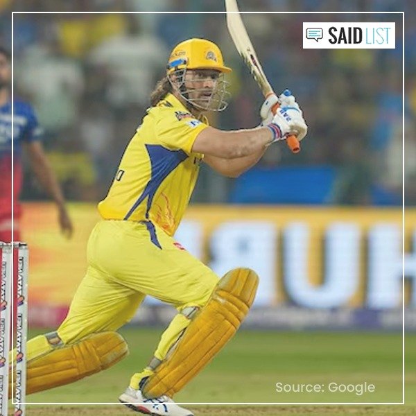 MS Dhoni’s Last IPL Season? The Legend’s Return in IPL 2025 | Said List